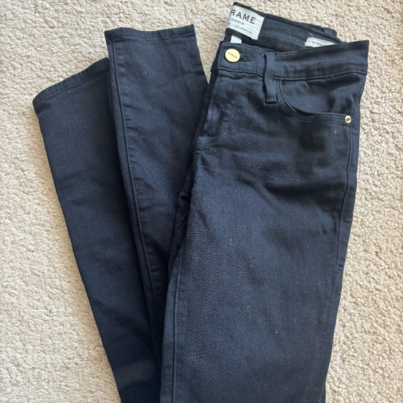 FRAME Le Skinny de Jeanne – Black - Picture 1 of 2